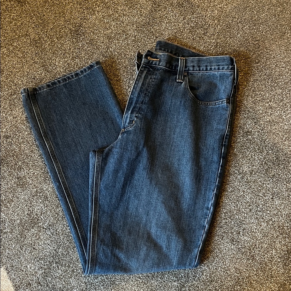 Carhartt Men's Relaxed Fit Dark Blue Jeans